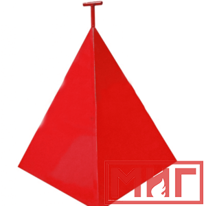 Фото 13 - Пожарная пирамида для пожарного гидранта 950x950x1150 (Четырехгранная).